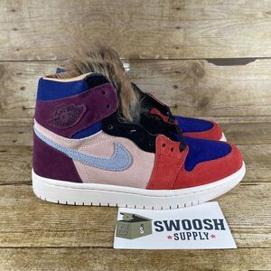 Air Jordan I 1 Womens High OG NRG BV2613 600 Aleali May Size 5.5 Black Pink Nike